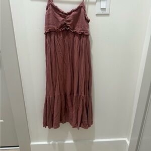 BE COOL Strapless Dusty Rose Dress